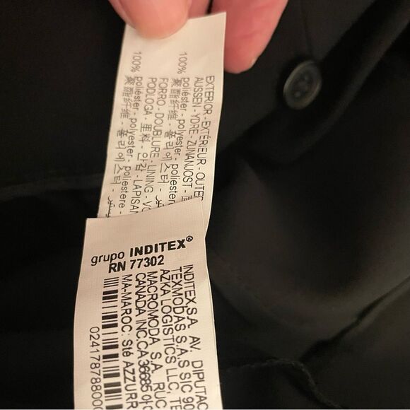 Zara Black Flat Front Dress Shorts Size Small NWOT - Picture 5 of 5